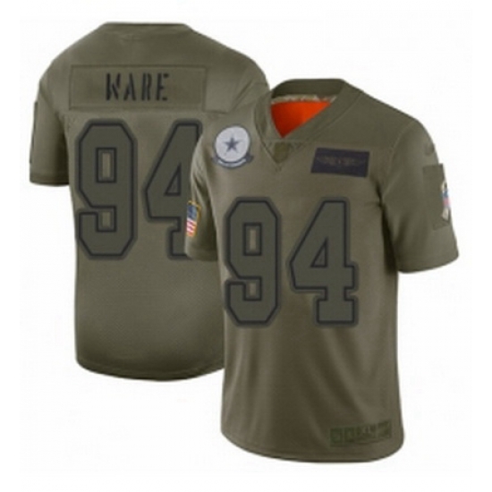 Men Dallas Cowboys 94 DeMarcus Ware Limited Camo 2019 Salute to Service Football Jersey Men Dallas Cowboys 94 DeMarcus Ware Limited Camo 2019 Salute to Service Football Jersey