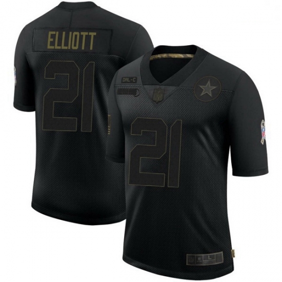 Men Dallas Cowboys Ezekiel Elliott Black Limited 2020 Salute To Service Jersey Men Dallas Cowboys Ezekiel Elliott Black Limited 2020 Salute To Service Jersey