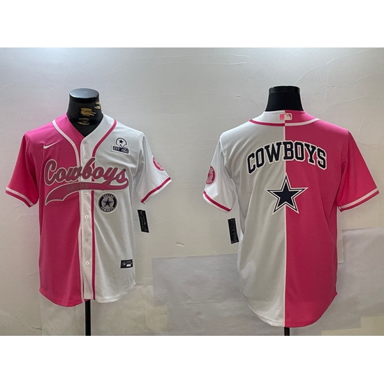 Men Dallas Cowboys big logo Red White With Patch Cool Base Stitched Baseball Jersey 13 Men Dallas Cowboys big logo Red White With Patch Cool Base Stitched Baseball Jersey 13