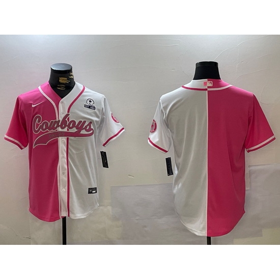 Men Dallas Cowboys big logo Red White With Patch Cool Base Stitched Baseball Jersey 16 Men Dallas Cowboys big logo Red White With Patch Cool Base Stitched Baseball Jersey 16