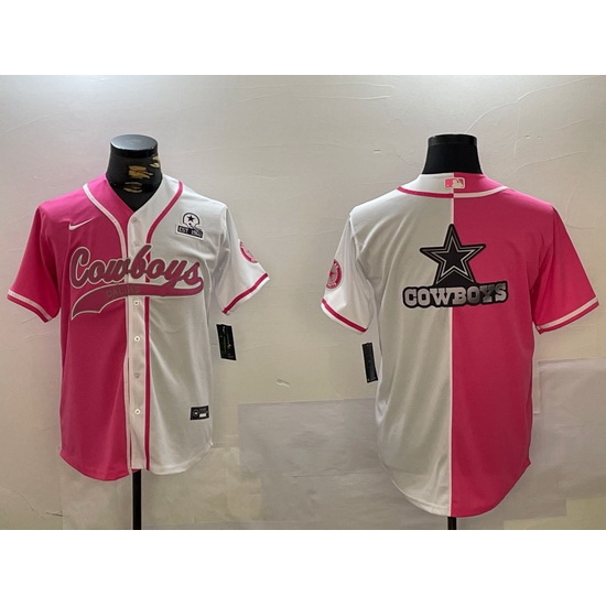 Men Dallas Cowboys big logo Red White With Patch Cool Base Stitched Baseball Jersey 1 Men Dallas Cowboys big logo Red White With Patch Cool Base Stitched Baseball Jersey 1