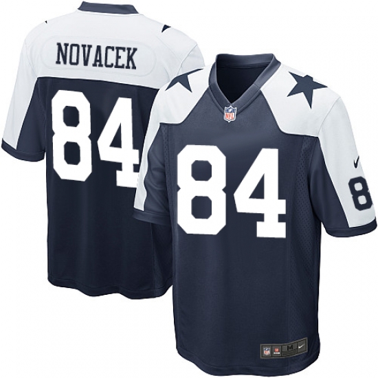 Men Nike Cowboys #84 Jay Novacek Navy Blue Throwback Alternate NFL Game Jersey Men Nike Cowboys #84 Jay Novacek Navy Blue Throwback Alternate NFL Game Jersey