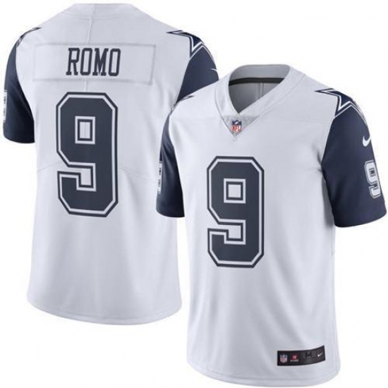 Men Nike Cowboys #9 Tony Romo White MStitched NFL Limited Jersey Men Nike Cowboys #9 Tony Romo White MStitched NFL Limited Jersey