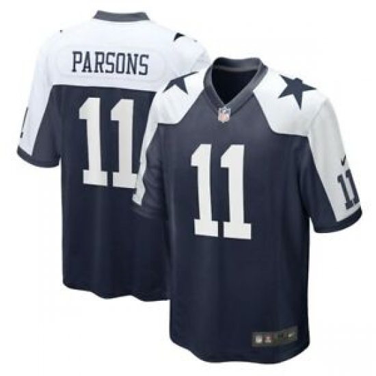 Men Nike Dallas Cowboys Micah Parsons #11 Blue Thanksgivens Stitched Jersey Men Nike Dallas Cowboys Micah Parsons #11 Blue Thanksgivens Stitched Jersey