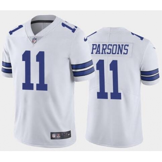 Men Nike Dallas Cowboys Micah Parsons #11 White Vapor Limited Stitched NFL Jersey Men Nike Dallas Cowboys Micah Parsons #11 White Vapor Limited Stitched NFL Jersey