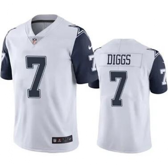 Men Nike Dallas Cowboys Trevon Diggs #7 Rush Stitched Jersey Men Nike Dallas Cowboys Trevon Diggs #7 Rush Stitched Jersey