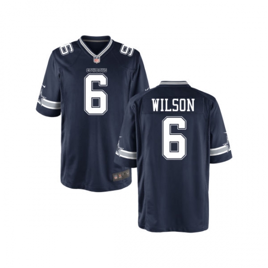 Men Nike Dallas Cowboys Wilson 6 Blue Vapor Limited NFL Jersey Men Nike Dallas Cowboys Wilson 6 Blue Vapor Limited NFL Jersey