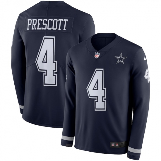 Men Nike Dallas Cowboys long sleeve blue Dak Prescott Men Nike Dallas Cowboys long sleeve blue Dak Prescott