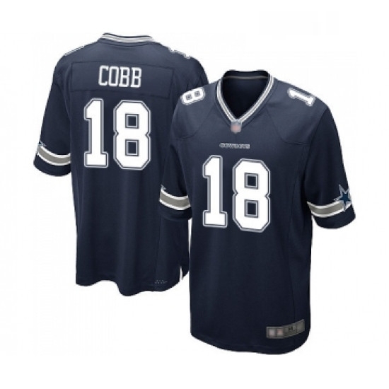 Mens Dallas Cowboys 18 Randall Cobb Game Navy Blue Team Color Football Jersey Mens Dallas Cowboys 18 Randall Cobb Game Navy Blue Team Color Football Jersey