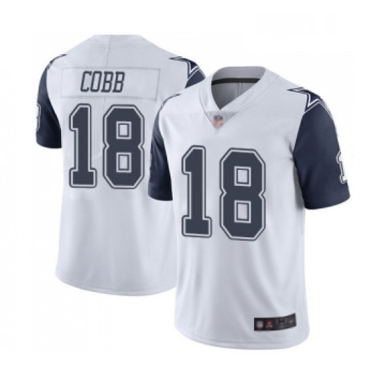 Mens Dallas Cowboys 18 Randall Cobb Limited White Rush Vapor Untouchable Football Jersey Mens Dallas Cowboys 18 Randall Cobb Limited White Rush Vapor Untouchable Football Jersey