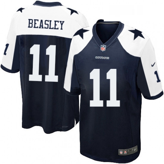Mens Nike Dallas Cowboys 11 Cole Beasley Game Navy Blue Throwback Alternate NFL Jersey Mens Nike Dallas Cowboys 11 Cole Beasley Game Navy Blue Throwback Alternate NFL Jersey