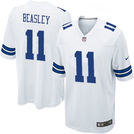 Mens Nike Dallas Cowboys 11 Cole Beasley Game White NFL Jersey Mens Nike Dallas Cowboys 11 Cole Beasley Game White NFL Jersey