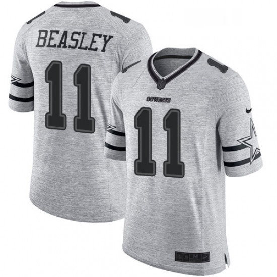 Mens Nike Dallas Cowboys 11 Cole Beasley Limited Gray Gridiron II NFL Jersey Mens Nike Dallas Cowboys 11 Cole Beasley Limited Gray Gridiron II NFL Jersey