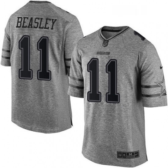 Mens Nike Dallas Cowboys 11 Cole Beasley Limited Gray Gridiron NFL Jersey Mens Nike Dallas Cowboys 11 Cole Beasley Limited Gray Gridiron NFL Jersey