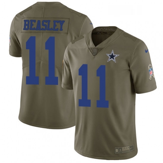 Mens Nike Dallas Cowboys 11 Cole Beasley Limited Olive 2017 Salute to Service NFL Jersey Mens Nike Dallas Cowboys 11 Cole Beasley Limited Olive 2017 Salute to Service NFL Jersey