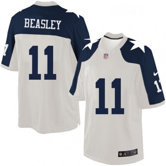 Mens Nike Dallas Cowboys 11 Cole Beasley Limited White Throwback Alternate NFL Jersey Mens Nike Dallas Cowboys 11 Cole Beasley Limited White Throwback Alternate NFL Jersey