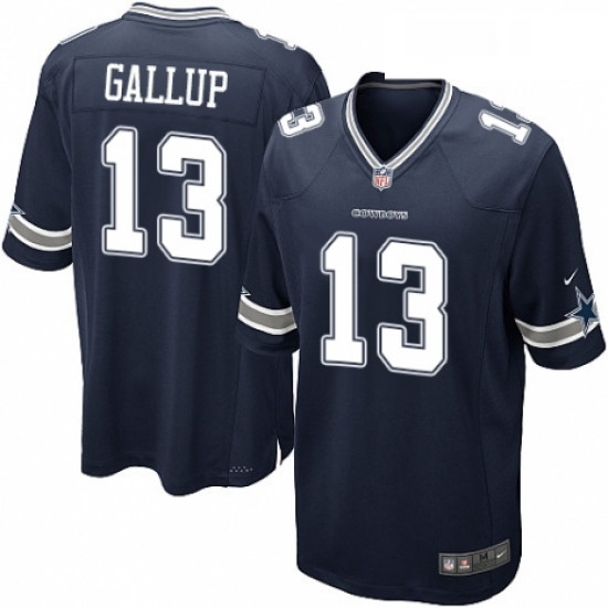Mens Nike Dallas Cowboys 13 Michael Gallup Game Navy Blue Team Color NFL Jersey Mens Nike Dallas Cowboys 13 Michael Gallup Game Navy Blue Team Color NFL Jersey