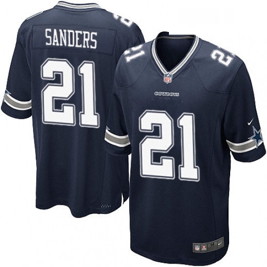 Mens Nike Dallas Cowboys 21 Deion Sanders Game Navy Blue Team Color NFL Jersey Mens Nike Dallas Cowboys 21 Deion Sanders Game Navy Blue Team Color NFL Jersey