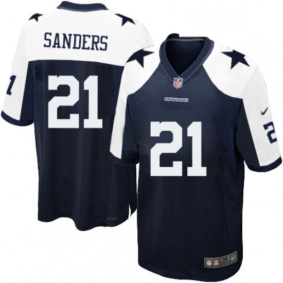 Mens Nike Dallas Cowboys 21 Deion Sanders Game Navy Blue Throwback Alternate NFL Jersey Mens Nike Dallas Cowboys 21 Deion Sanders Game Navy Blue Throwback Alternate NFL Jersey