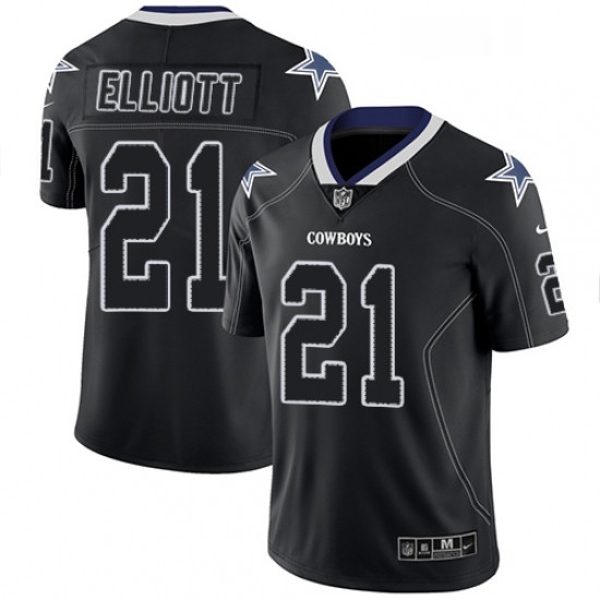 Mens Nike Dallas Cowboys 21 Ezekiel Elliott Limited Lights Out Black Rush NFL Jersey Mens Nike Dallas Cowboys 21 Ezekiel Elliott Limited Lights Out Black Rush NFL Jersey