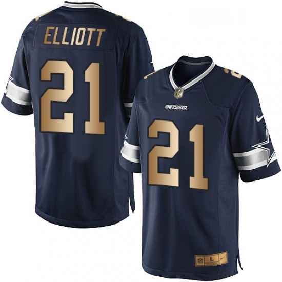 Mens Nike Dallas Cowboys 21 Ezekiel Elliott Limited NavyGold Team Color NFL Jersey Mens Nike Dallas Cowboys 21 Ezekiel Elliott Limited NavyGold Team Color NFL Jersey