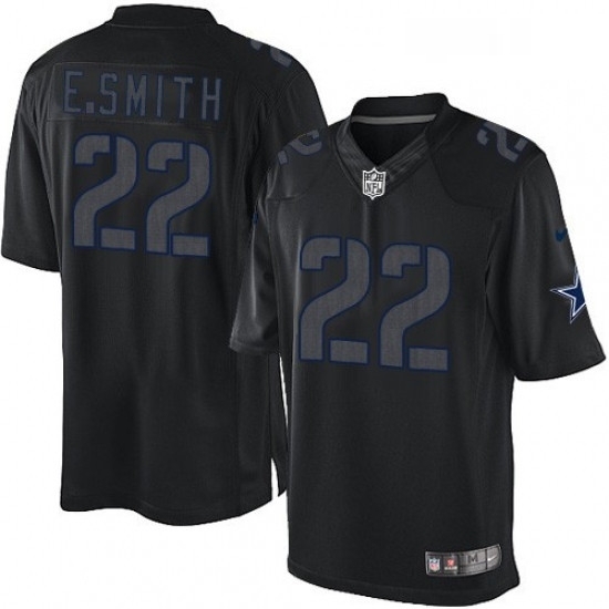 Mens Nike Dallas Cowboys 22 Emmitt Smith Limited Black Impact NFL Jersey Mens Nike Dallas Cowboys 22 Emmitt Smith Limited Black Impact NFL Jersey