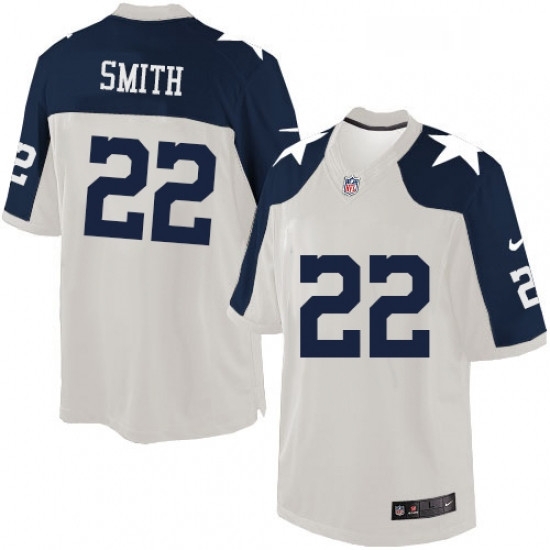 Mens Nike Dallas Cowboys 22 Emmitt Smith Limited White Throwback Alternate NFL Jersey Mens Nike Dallas Cowboys 22 Emmitt Smith Limited White Throwback Alternate NFL Jersey
