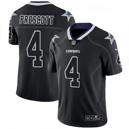 Mens Nike Dallas Cowboys 4 Dak Prescott Limited Lights Out Black Rush NFL Jersey Mens Nike Dallas Cowboys 4 Dak Prescott Limited Lights Out Black Rush NFL Jersey
