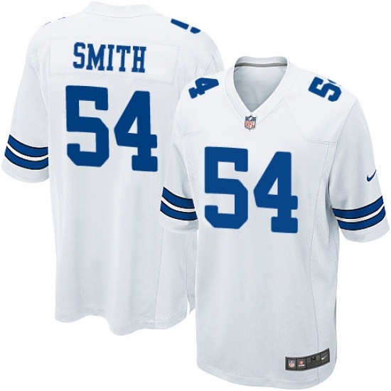 Mens Nike Dallas Cowboys 54 Jaylon Smith Game White NFL Jersey Mens Nike Dallas Cowboys 54 Jaylon Smith Game White NFL Jersey