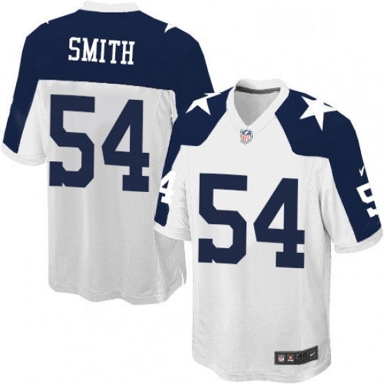 Mens Nike Dallas Cowboys 54 Jaylon Smith Game White Throwback Alternate NFL Jersey Mens Nike Dallas Cowboys 54 Jaylon Smith Game White Throwback Alternate NFL Jersey