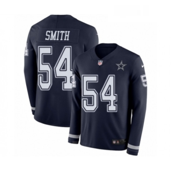 Mens Nike Dallas Cowboys 54 Jaylon Smith Limited Navy Blue Therma Long Sleeve NFL Jersey Mens Nike Dallas Cowboys 54 Jaylon Smith Limited Navy Blue Therma Long Sleeve NFL Jersey