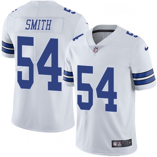 Mens Nike Dallas Cowboys 54 Jaylon Smith White Vapor Untouchable Limited Player NFL Jersey Mens Nike Dallas Cowboys 54 Jaylon Smith White Vapor Untouchable Limited Player NFL Jersey