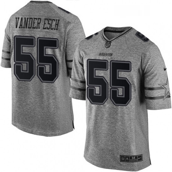 Mens Nike Dallas Cowboys 55 Leighton Vander Esch Limited Gray Gridiron NFL Jersey Mens Nike Dallas Cowboys 55 Leighton Vander Esch Limited Gray Gridiron NFL Jersey