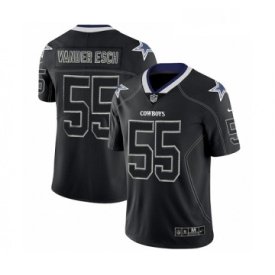 Mens Nike Dallas Cowboys 55 Leighton Vander Esch Limited Lights Out Black Rush NFL Jersey Mens Nike Dallas Cowboys 55 Leighton Vander Esch Limited Lights Out Black Rush NFL Jersey
