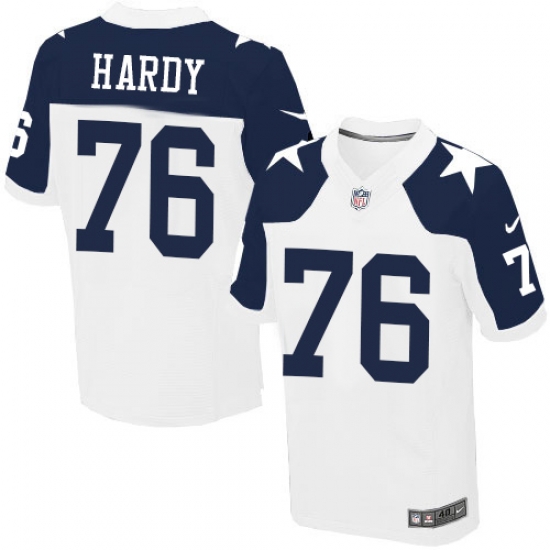 Mens Nike Dallas Cowboys #76 Greg Hardy Elite White Throwback Alternate NFL Jersey Mens Nike Dallas Cowboys #76 Greg Hardy Elite White Throwback Alternate NFL Jersey