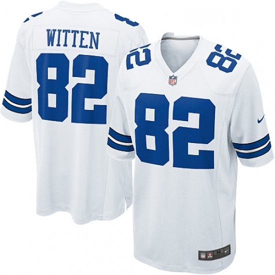 Mens Nike Dallas Cowboys 82 Jason Witten Game White NFL Jersey Mens Nike Dallas Cowboys 82 Jason Witten Game White NFL Jersey