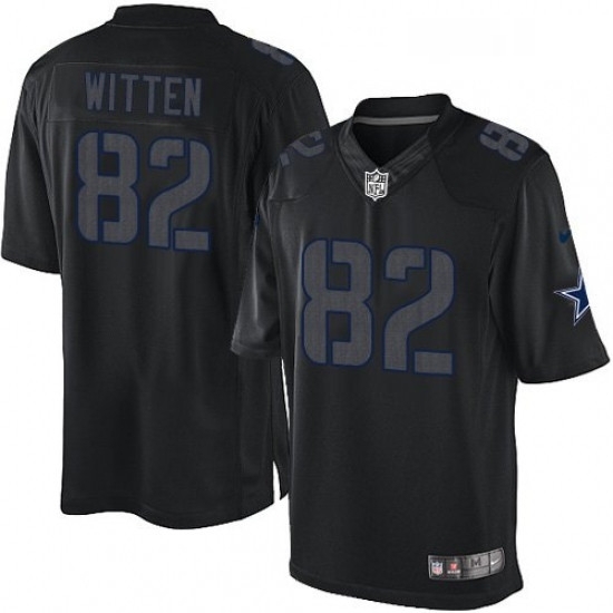 Mens Nike Dallas Cowboys 82 Jason Witten Limited Black Impact NFL Jersey Mens Nike Dallas Cowboys 82 Jason Witten Limited Black Impact NFL Jersey