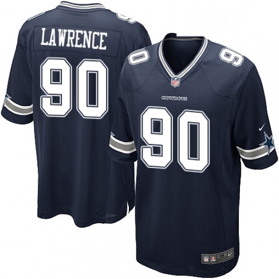 Mens Nike Dallas Cowboys 90 Demarcus Lawrence Game Navy Blue Team Color NFL Jersey Mens Nike Dallas Cowboys 90 Demarcus Lawrence Game Navy Blue Team Color NFL Jersey