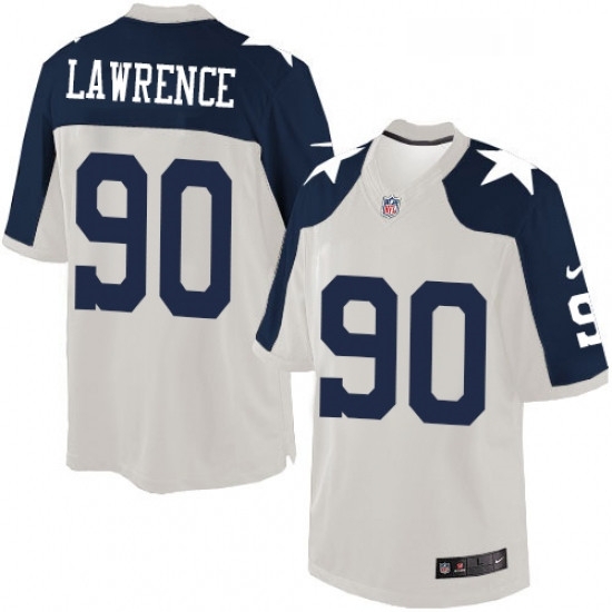 Mens Nike Dallas Cowboys 90 Demarcus Lawrence Limited White Throwback Alternate NFL Jersey Mens Nike Dallas Cowboys 90 Demarcus Lawrence Limited White Throwback Alternate NFL Jersey