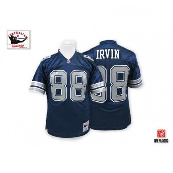 Mitchell And Ness Dallas Cowboys 88 Michael Irvin Authentic Navy Blue Throwback NFL Jersey Mitchell And Ness Dallas Cowboys 88 Michael Irvin Authentic Navy Blue Throwback NFL Jersey