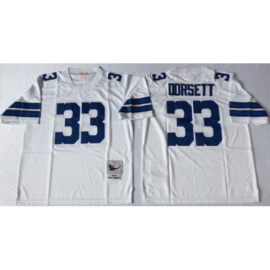 Mitchell Ness cowboys #33 Tony Dorsett white Throwback Stitched NFL Jersey Mitchell Ness cowboys #33 Tony Dorsett white Throwback Stitched NFL Jersey