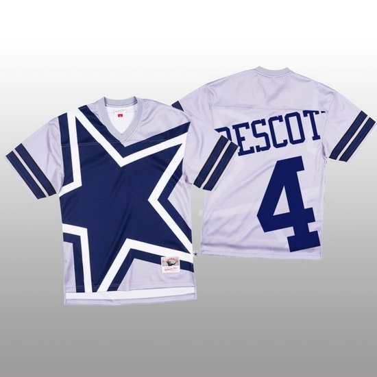 NFL Dallas Cowboys 4 Dak Prescott White Men Mitchell 26 Nell Big Face Fashion Limited NFL Jersey NFL Dallas Cowboys 4 Dak Prescott White Men Mitchell 26 Nell Big Face Fashion Limited NFL Jersey