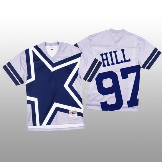 NFL Dallas Cowboys 97 Trysten Hill White Men Mitchell 26 Nell Big Face Fashion Limited NFL Jersey NFL Dallas Cowboys 97 Trysten Hill White Men Mitchell 26 Nell Big Face Fashion Limited NFL Jersey