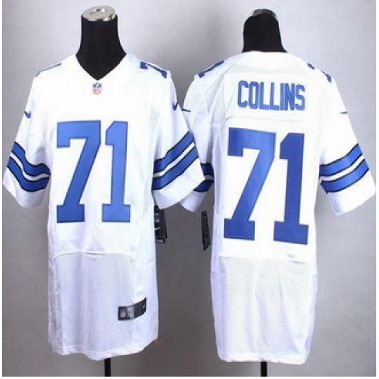 New Dallas Cowboys #71 La'el Collins White Men Stitched NFL Elite Jersey New Dallas Cowboys #71 La'el Collins White Men Stitched NFL Elite Jersey