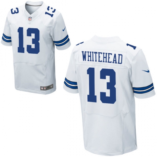Nike Cowboys 13 Lucky Whitehead White Elite Jersey Nike Cowboys 13 Lucky Whitehead White Elite Jersey