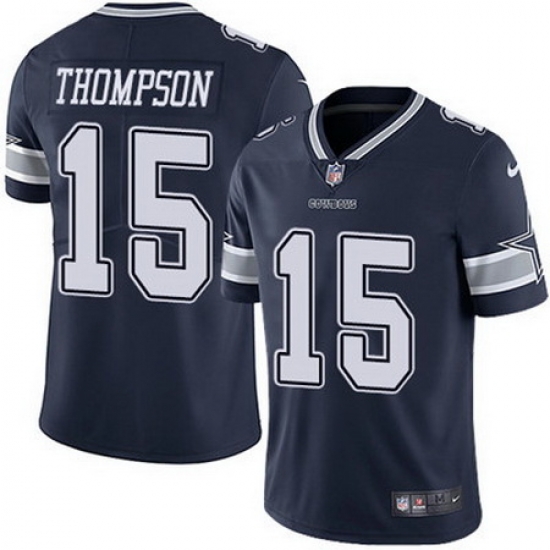 Nike Cowboys #15 Deonte Thompson Navy Blue Team Color Mens Stitched NFL Vapor Untouchable Limited Jersey Nike Cowboys #15 Deonte Thompson Navy Blue Team Color Mens Stitched NFL Vapor Untouchable Limited Jersey