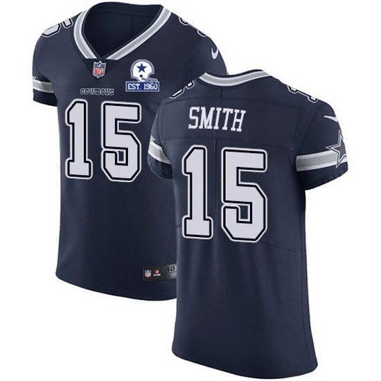 Nike Cowboys 15 Devin Smith Navy Blue Team Color Men Stitched With Established In 1960 Patch NFL Vapor Untouchable Elite Jersey Nike Cowboys 15 Devin Smith Navy Blue Team Color Men Stitched With Established In 1960 Patch NFL Vapor Untouchable Elite Jersey