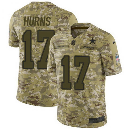 Nike Cowboys #17 Allen Hurns Camo Mens Stitched NFL Limited 2018 Salute To Service Jersey Nike Cowboys #17 Allen Hurns Camo Mens Stitched NFL Limited 2018 Salute To Service Jersey