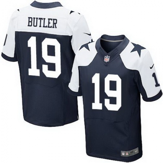 Nike Cowboys #19 Brice Butler Navy Blue Thanksgiving Throwback Mens Stitched NFL Elite Jersey Nike Cowboys #19 Brice Butler Navy Blue Thanksgiving Throwback Mens Stitched NFL Elite Jersey
