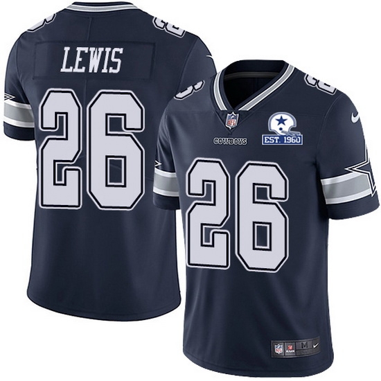 Nike Cowboys 26 Jourdan Lewis Navy Blue Team Color Men Stitched With Established In 1960 Patch NFL Vapor Untouchable Limited Jersey Nike Cowboys 26 Jourdan Lewis Navy Blue Team Color Men Stitched With Established In 1960 Patch NFL Vapor Untouchable Limited Jersey
